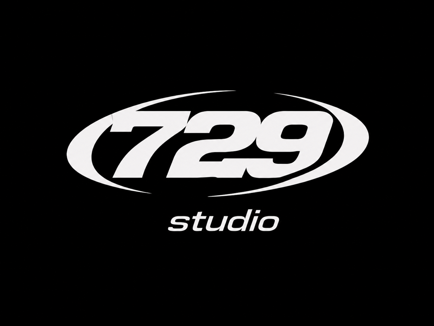 729 outline chrome logotype exploration