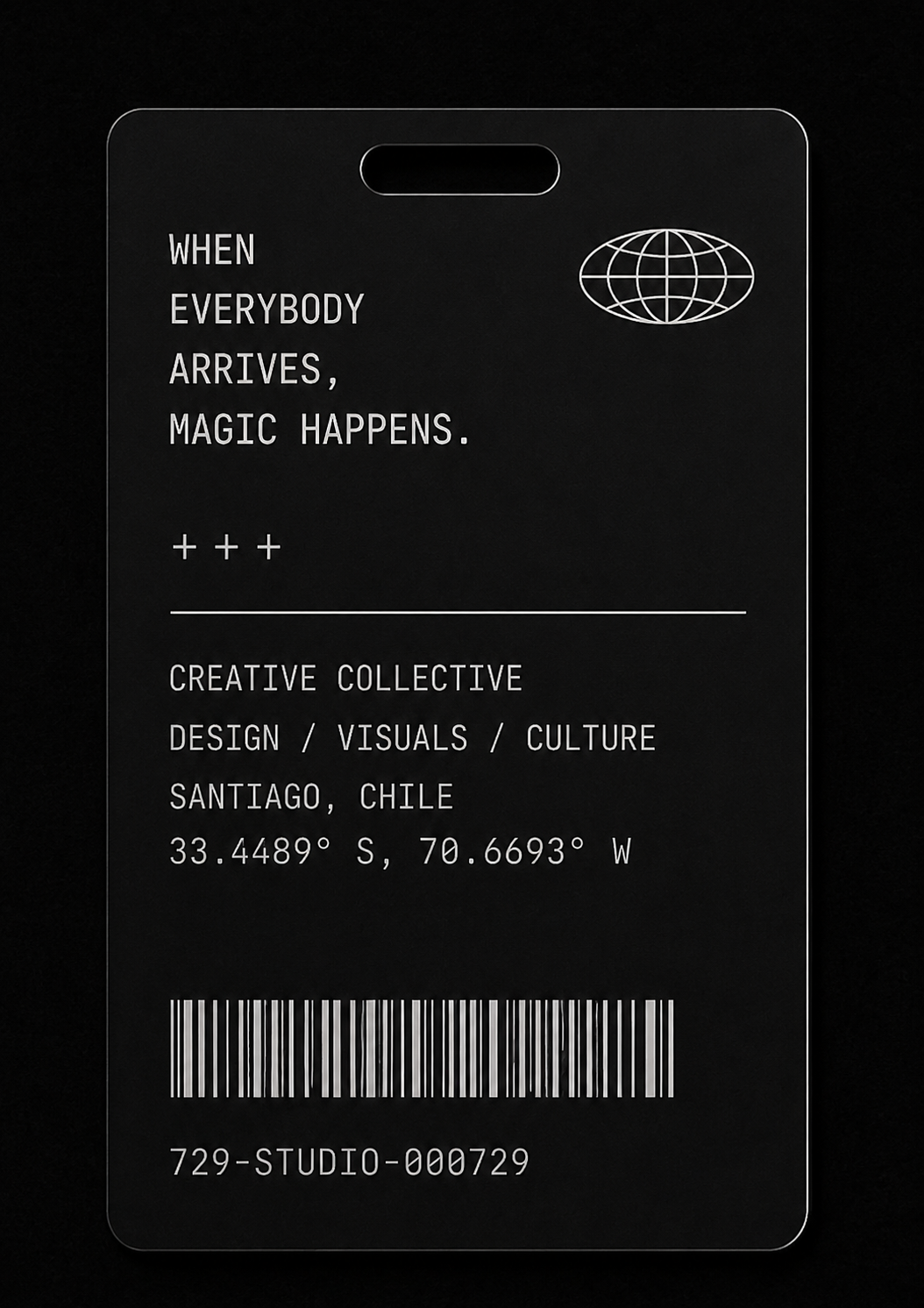 Access card back
